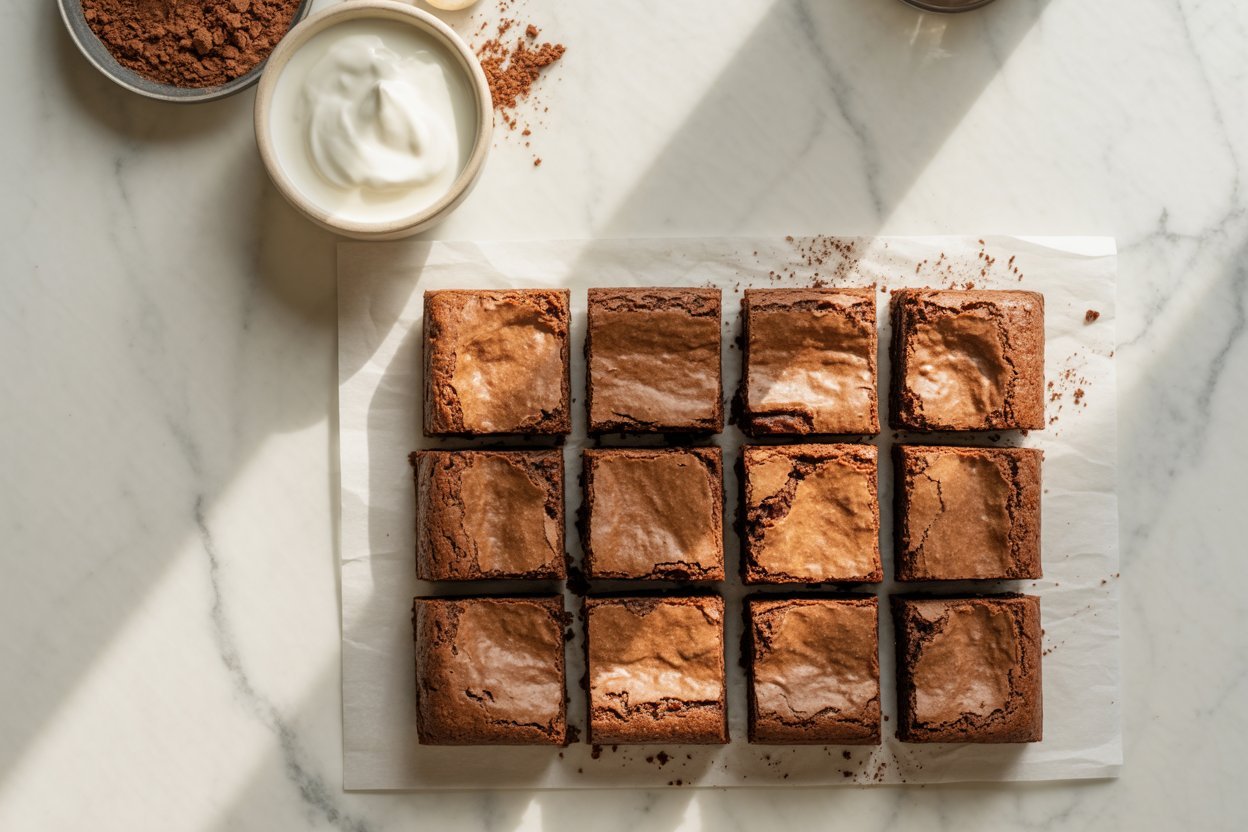 Greek Yogurt Brownies Under 100 Calories (Fudgy, Low-Calorie & Guilt-Free)