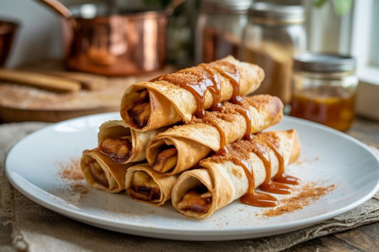 Crispy Air Fryer Apple Pie Taquitos