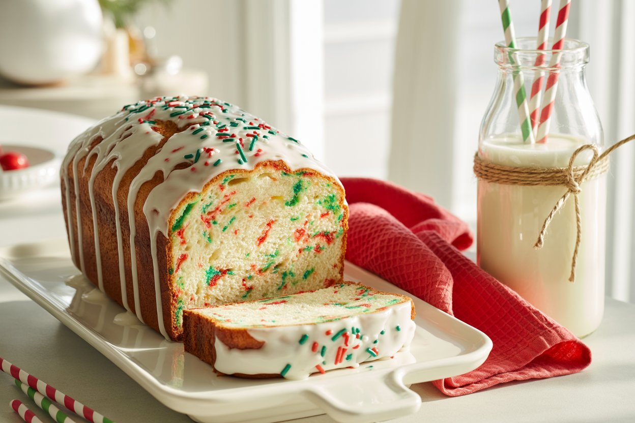 Easy Christmas Funfetti Bread Recipe