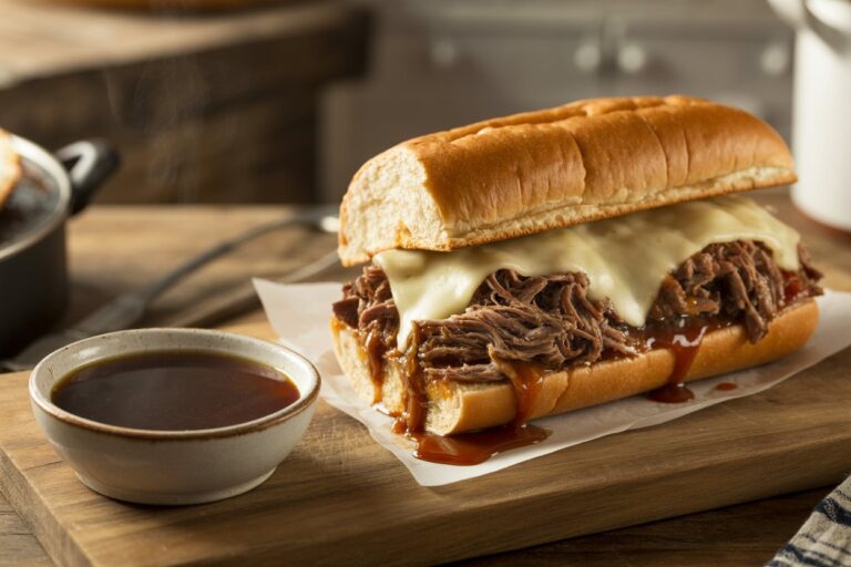 Melt-In-Your-Mouth Crockpot French Dip Sandwiches Everyone Loves