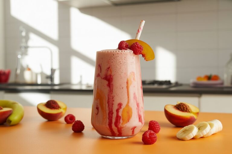Raspberry Peach Smoothie Recipe: Creamy, Refreshing & Easy to Make