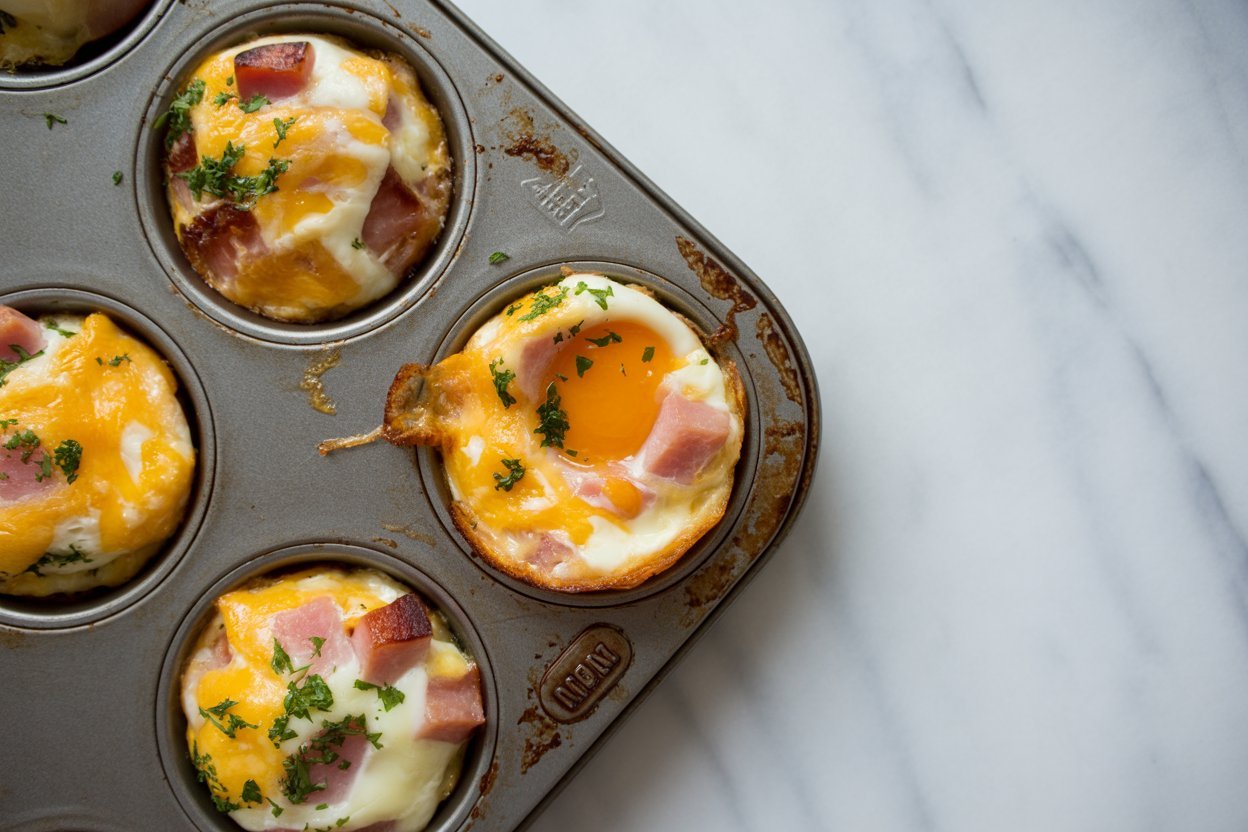 Ham and Cheese Egg Cups– The Perfect High-Protein Breakfast