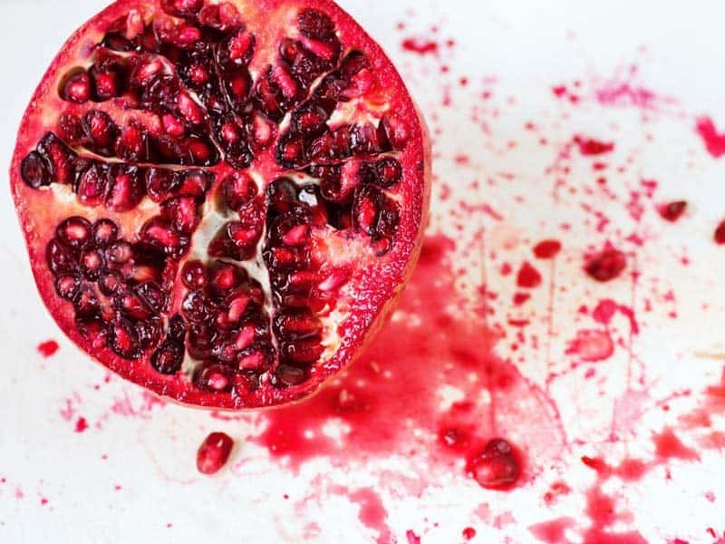 Half a pomegranate