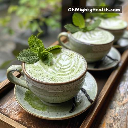 Minty match marvel tea.