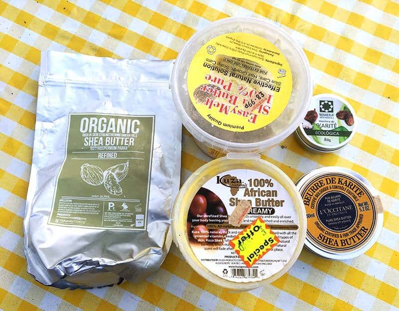 Different types of shea butter