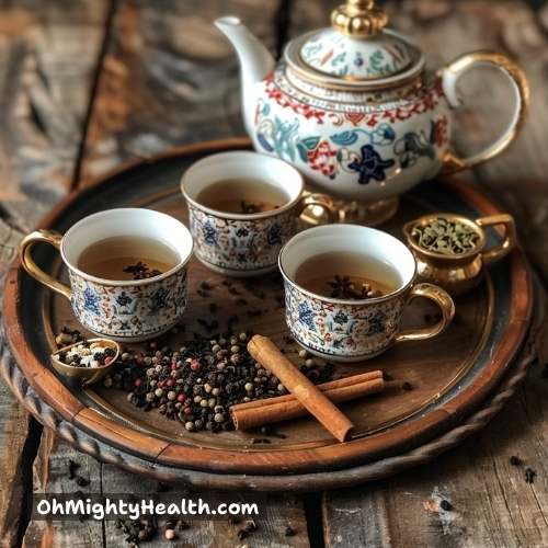 Spicy chai charmer tea.