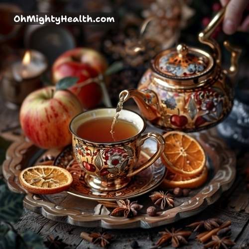 Spiced apple cider delight tea.