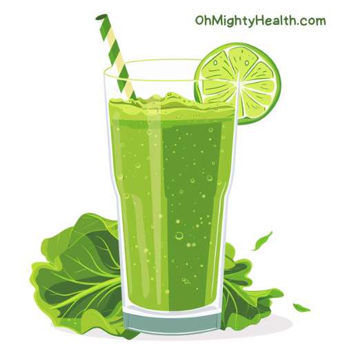 Wilted greens smoothie