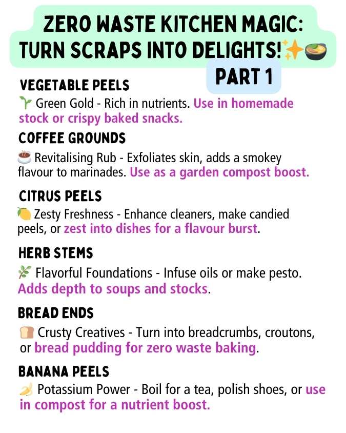 Zero waste scraps ideas