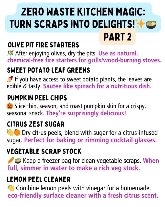 Zero waste scraps ideas.