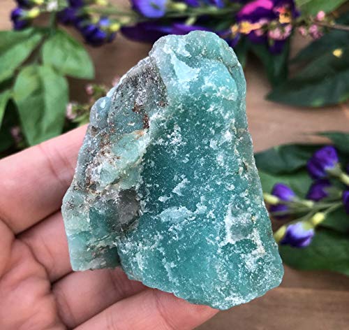 Zenkeeper 1Lb Amazonite Crystal Stone Natural Raw Stones & Fountain Rocks for Tumbling, Cabbing, Polishing, Wire Wrapping, Wicca & Reiki Crystal Healing Zenkeeper 1Lb Amazonite Crystal Stone Natural Raw Stones & Fountain Rocks for Tumbling, Cabbing, Polishing, Wire Wrapping, Wicca & Reiki Crystal Healing