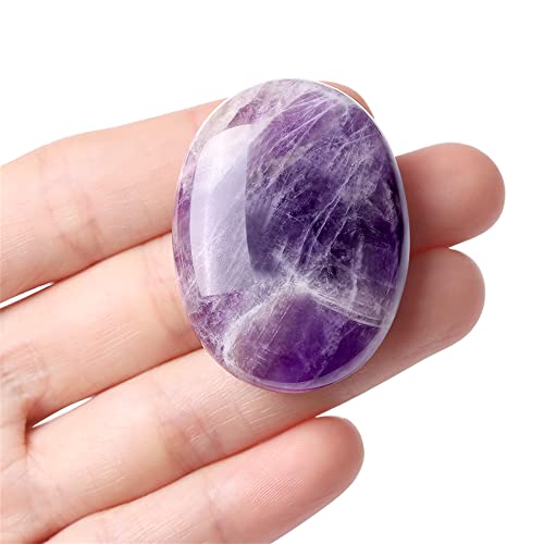 Amethyst Thumb Healing Crystals Stones Sets Hand Carved Stones Gemstone Pocket Natural Stone Meditation Reiki Energy Oval Palm Stone Worry Stone for Anxiety Therapy Amethyst Thumb Healing Crystals Stones Sets Hand Carved Stones Gemstone Pocket Natural Stone Meditation Reiki Energy Oval Palm Stone Worry Stone for Anxiety Therapy