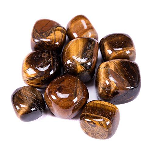 Bingcute Brazilian Tumbled Polished Natural Tiger Eye Stones 1/2 Ib for Wicca, Reiki, and Energy Crystal Healing (Brown Tiger) Bingcute Brazilian Tumbled Polished Natural Tiger Eye Stones 1/2 Ib for Wicca, Reiki, and Energy Crystal Healing (Brown Tiger)