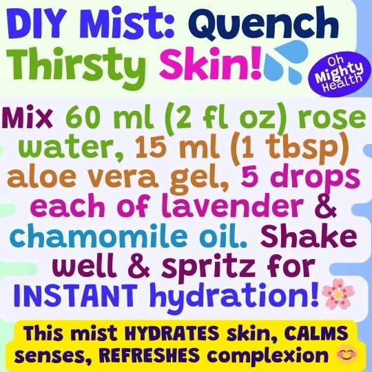 DIY Skin Care Solutions (Natural) for Hot Days: A Facial Mist, A Bug Shield & A Sun Screen