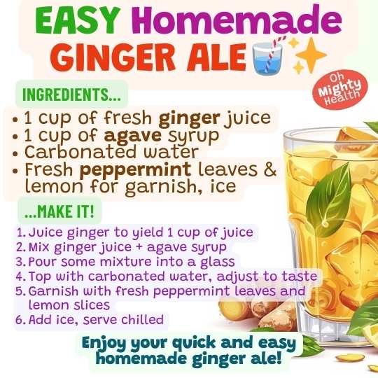 Homemade Ginger Ale Recipe and Benefits